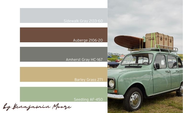 summer color palettes car outdoors